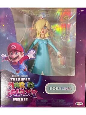 Brand New Jakks Pacific Super Mario Galaxy Movie Rosalina 5” Figure